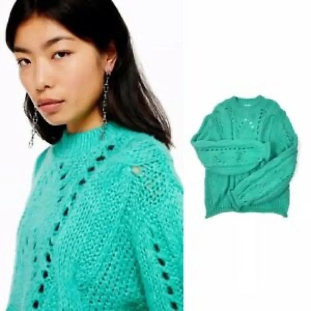 ✨ Topshop Shell Turquoise Sweater✨ - Picture 5 of 9